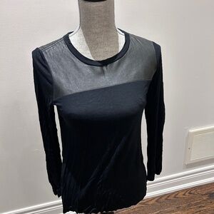 Aritzia- Wilfred free faux leather long sleeve